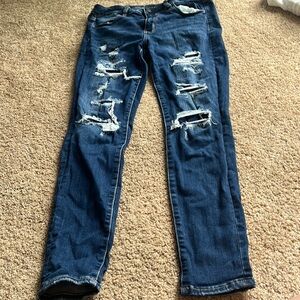 Distressed skinny Jean, stretch
